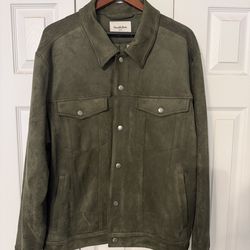 Green suede jacket (xl)