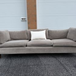Vintage Modern 3-Seater Sofa – Taupe Gray ***Free Curbside Delivery***