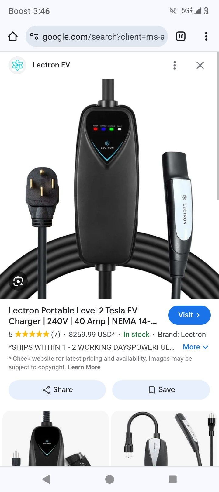 Level 1 Tesla Charger