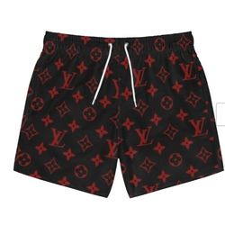 Black & Red Men's Designer Print  Shorts ....Jordan, Memorial Day 