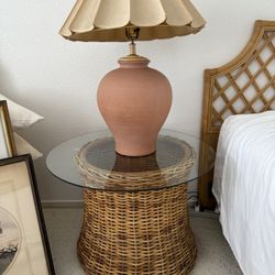 2 Rattan Nightstands/End Tables