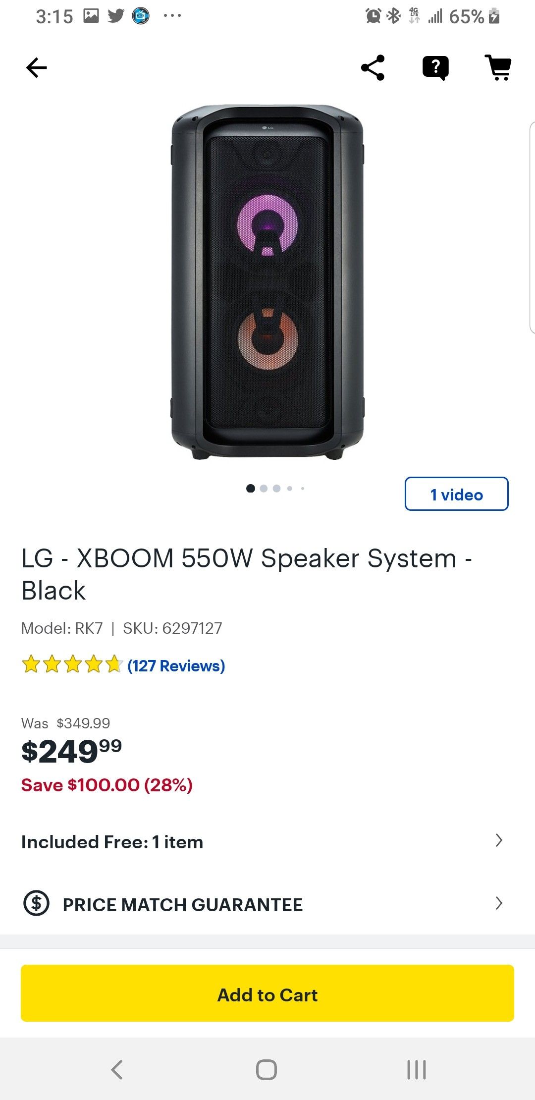 Lg-xboom 550w