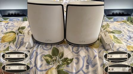NETGEAR Orbi WiFi 6 Mesh System (RBR850 Router + RBS850 Satellite) – Like New!