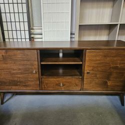 Mid-Century Wood TV Stand (64")