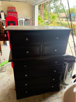 Dark brown 7 drawer dresser OBO