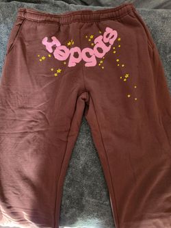 Sp5der Brown Sweatpants