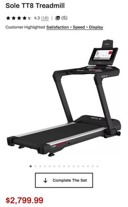 BRAND NEW TREADMILL MODEL SOLE TT8 TOP OF THE LINE THEY SELL FOR OVER $2000
