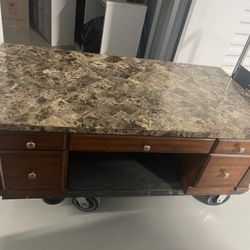 Computer Marble Desk