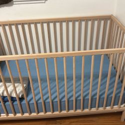Baby Crib W/ Mattress 