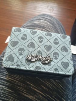 Ed Hardy hand bags with chain clutch