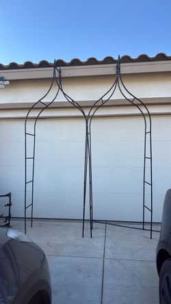 Arch Arbor Trellis Metal Removeable