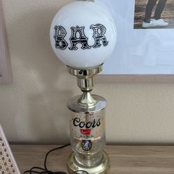 Vintage Coors bar lamp