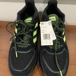 Adidas Men's 90's Valasion Core Black/Hi-Res Yellow/Grey sz 11.5 NIB