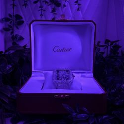 Iced Out Cartier Watch (Skeleton)