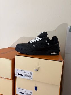 Black LV trainers