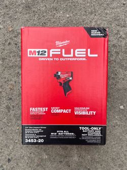 Milwaukee M12 FUEL 12V Lithium-Ion Brushless Cordless 1/4 in. Hex Impact Driver Drill (Tool-Only)  $85 New