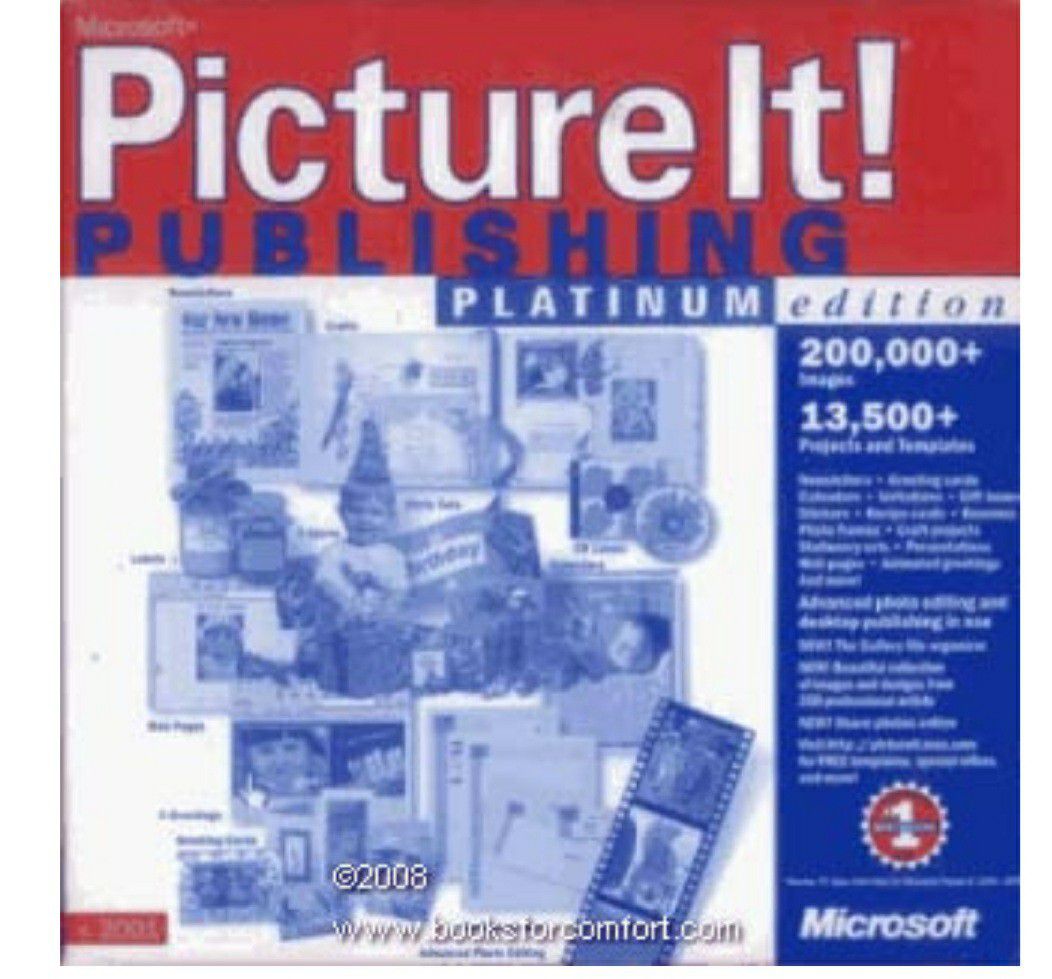 MICROSOFT: Picture It! Publishing, Platinum Edition, V2001