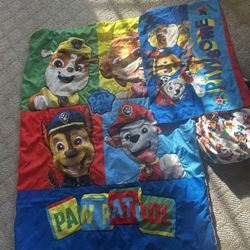 Paw Patrol Toddler Bed Size Blanket, Sheet & pillowcase