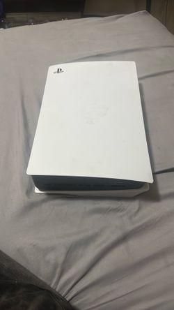 Ps5 console with wires and controller