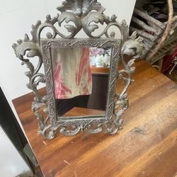 Antique Brass Vanity Mirror 
