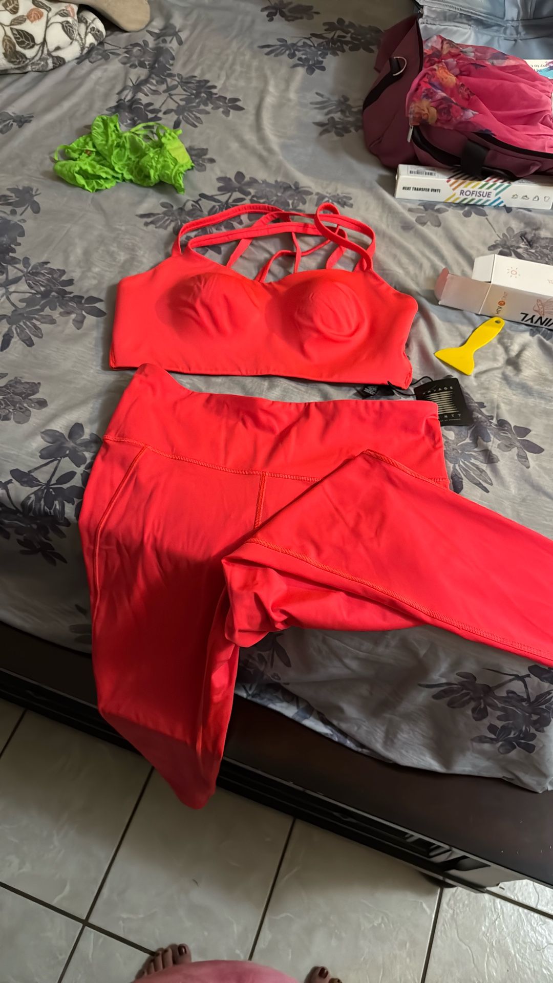 Coral Pink Savage X Fe Ty Sport Outfit