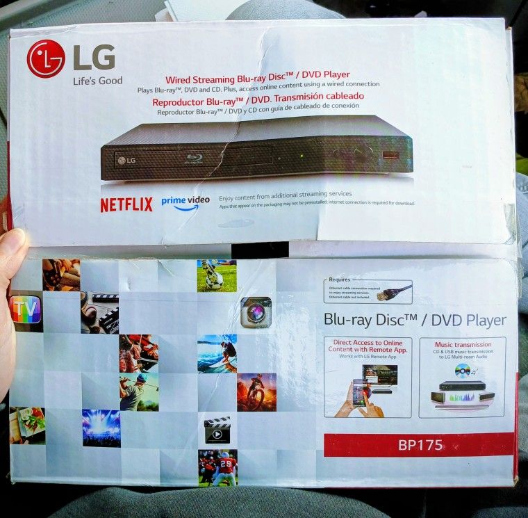LG Wired Streaming Blu-ray DVD Player