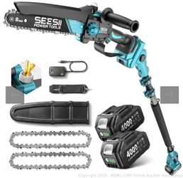 Seesii 2-In-1 Electric Pole Saw 8inch