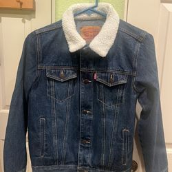 Levi’s Kids Jean Jacket With Sheep Fur On Collar 12 (Boy)