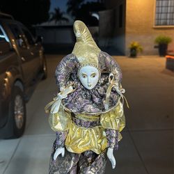 Porcelain Jester Doll