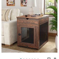 Gently used Dog Crate End Table With Fast Charging