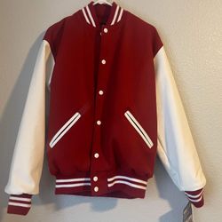 Blank Varsity Jacket Red College Jacket Letterman 