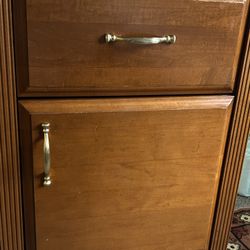 Mini Brown Beech Wood Closet