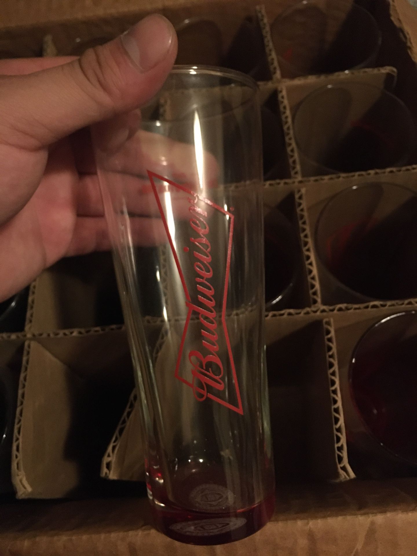 Budweiser collectible beer glasses