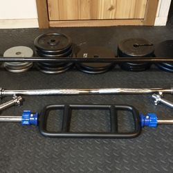 1" Standard Weight Set With Barbels And Collars