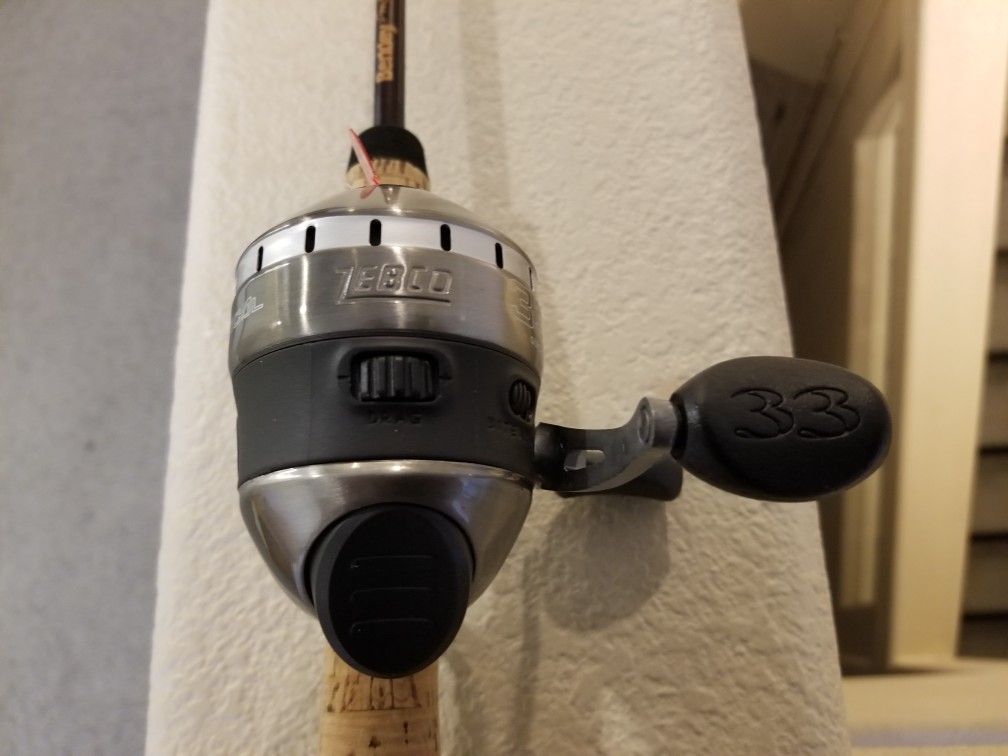 Brand New Zebco 33 Tactitical Spincast Reel and Lightly Used Berkeley Pro  Select Hank Parker Sinature Series Casting Rod and Reel Fishing Combo for  Sale in Las Vegas, NV - OfferUp