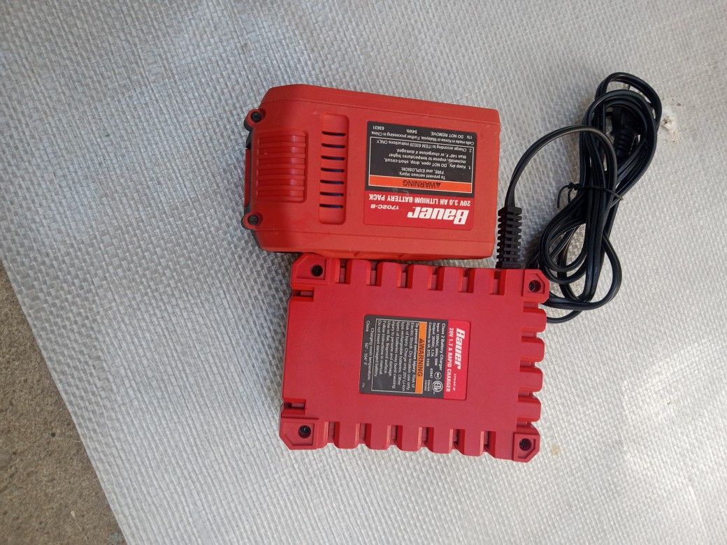 Bauer Battery And Charger 1702C-B. Pickup Only