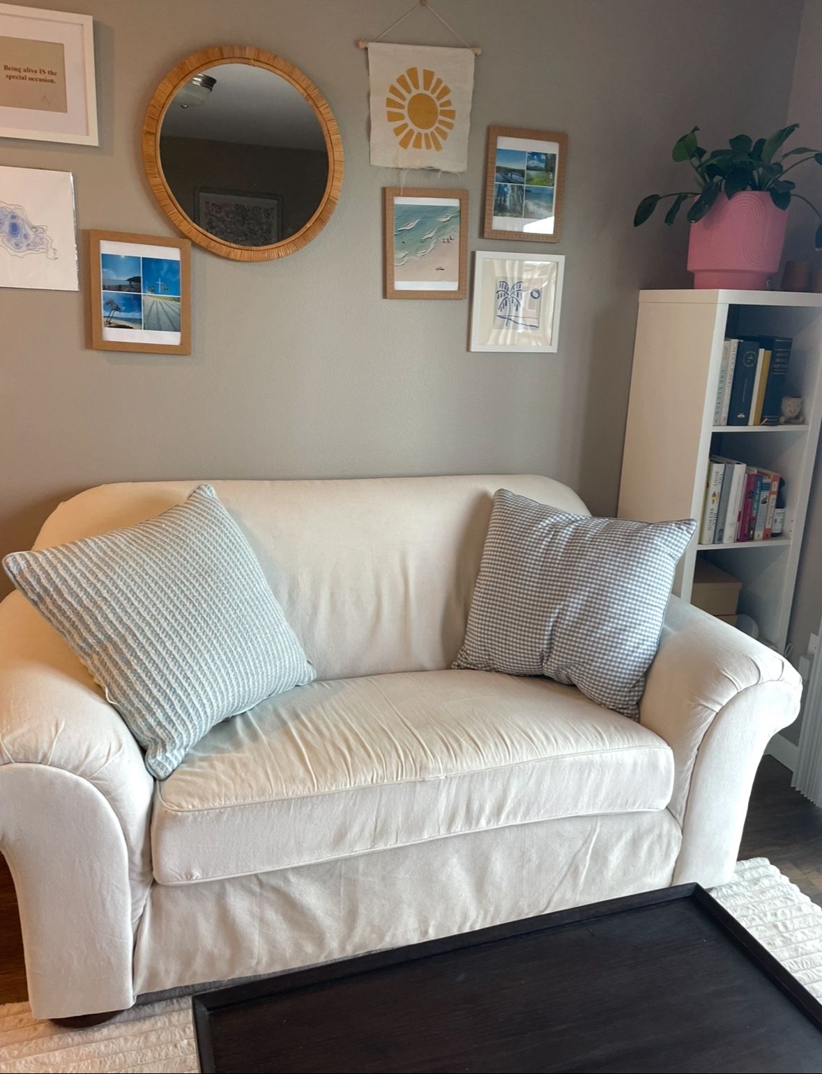 Clean white couch