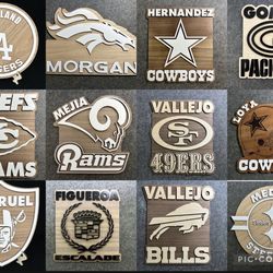 Sports Teams & Logo Family Name Signs