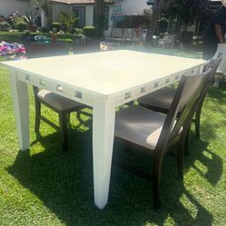 Dining Room Table And Four Chairs