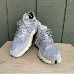 Adidas Men's Nite Jogger Silver Metallic EE5851 Light Grey/Silver Size 8