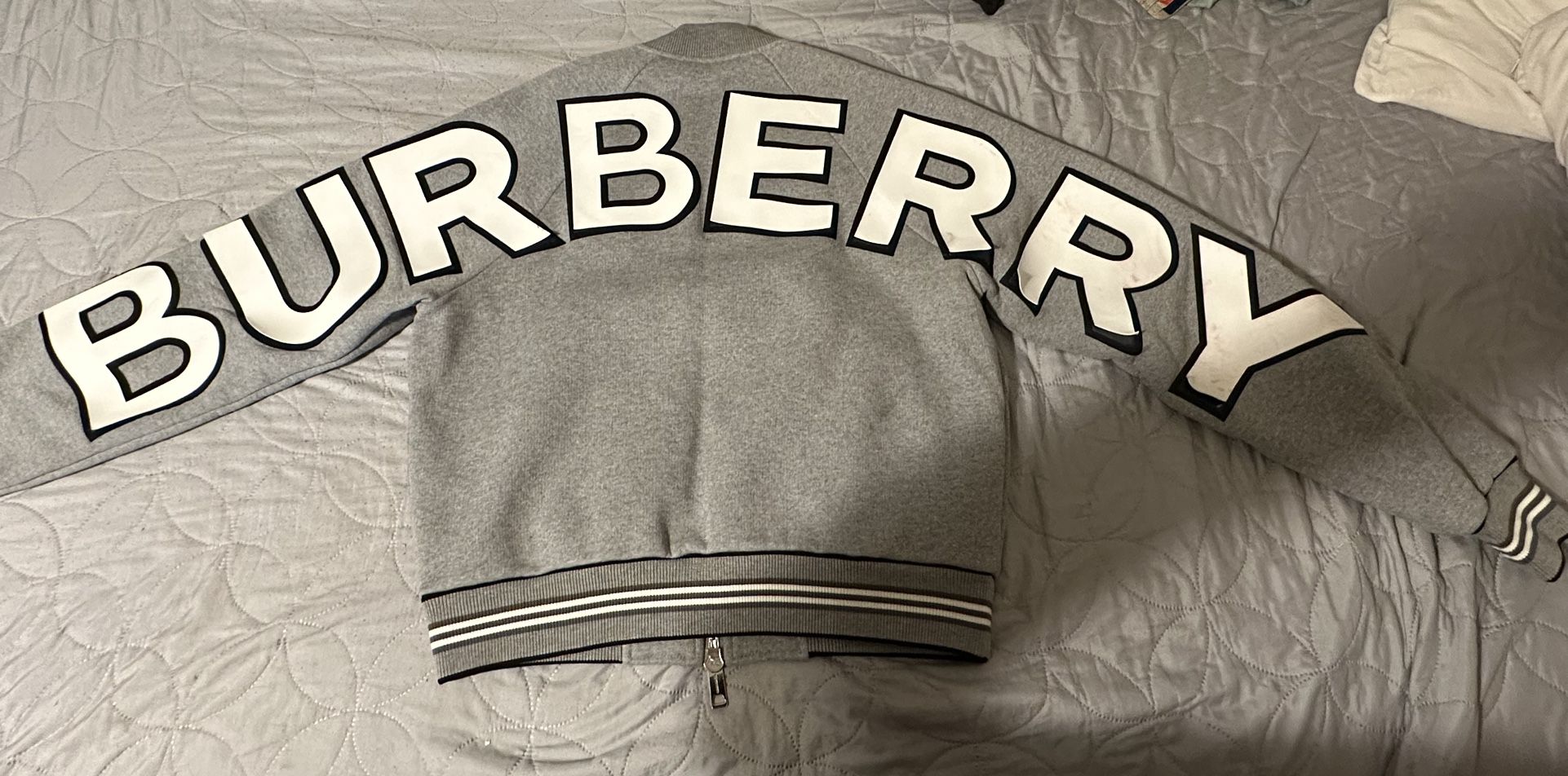 Burberry Carlford Logo Back Bomber Jacket