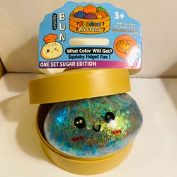 Glitter Blue Tie Dye Dumpling Squishy Bao Bun| New Adults and Kids Toys and Gift