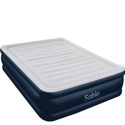 New Sable Full Size Inflatable Air Mattress with Built-in Electric Pump
