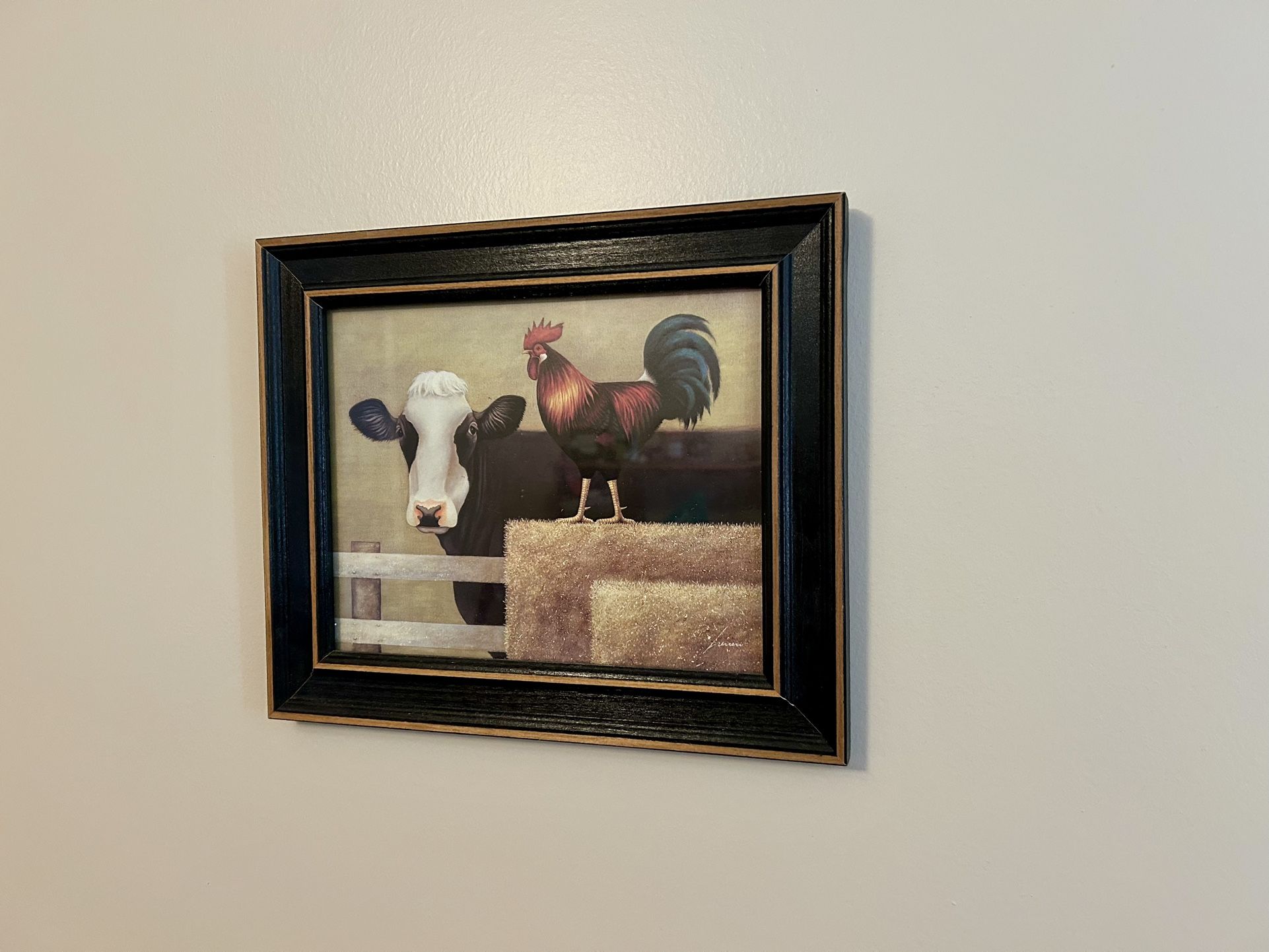 Framed Farm Animals Print