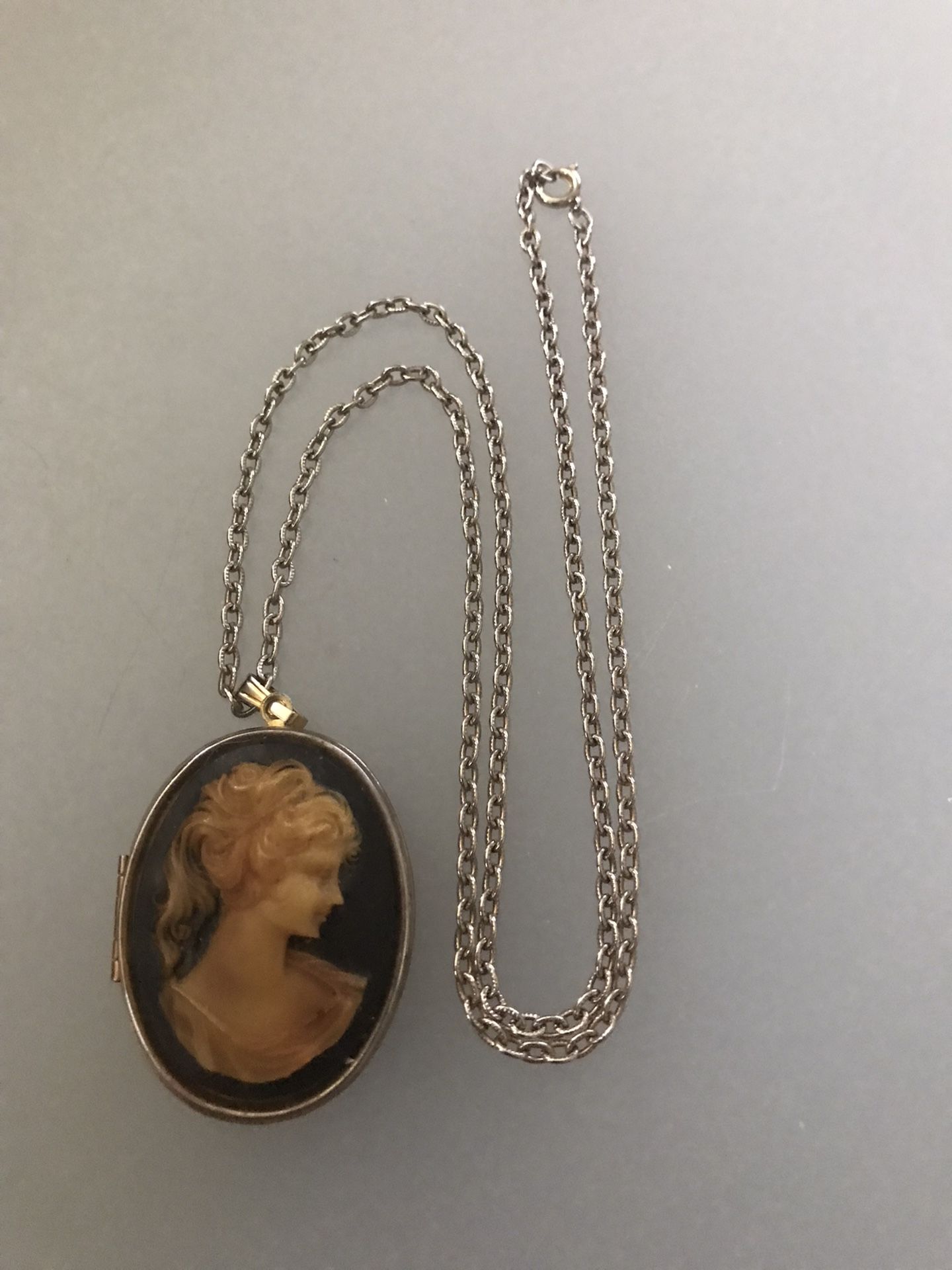 Large, Resin Cameo Locket