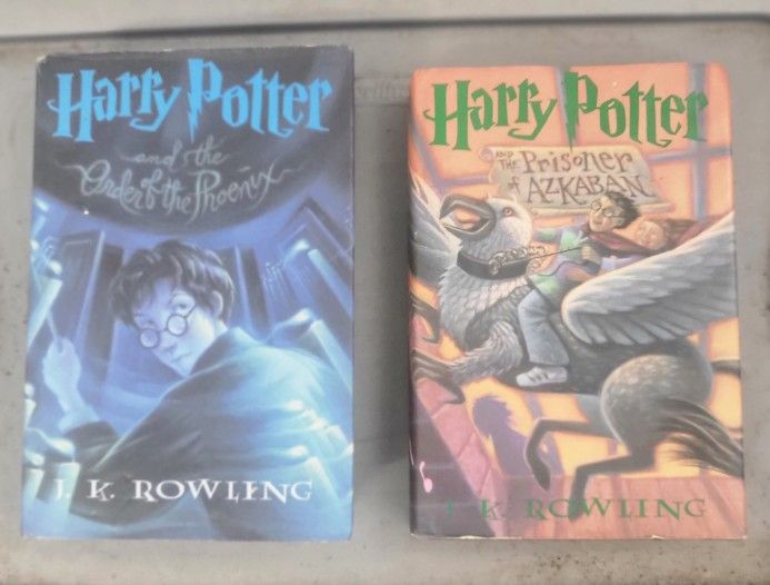 LOT OF 4 HARRY POTTER FIRST EDITION BOOKS