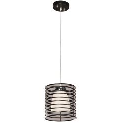 Drum 1-Light Matte Black Mini Pendant- NEW