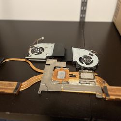 ASUS ROG G17 Cooling Unit – Dual Fans + Heatsink – Clean Pull, Works Great