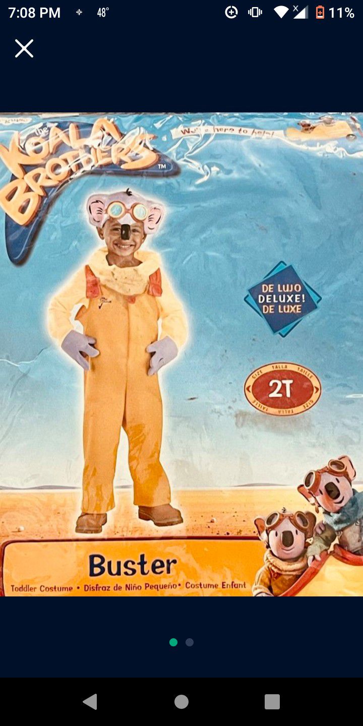 Kids Koala Brothers Buster Costume Size 2T