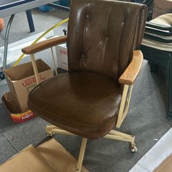 Brown Leather Office Chair